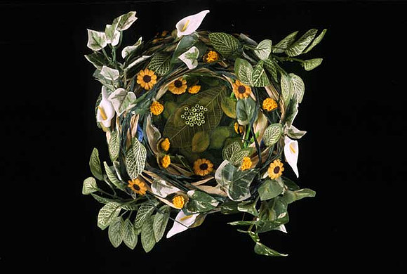 "Stage 1", mixed media, 9" diameter, 2006
