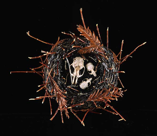 "Winter", mixed media, 7" diameter, 2005