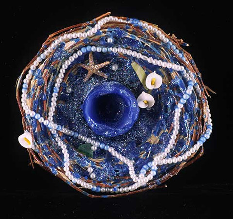 "Healing", mixed media, 5 1/4" diameter, 2005
