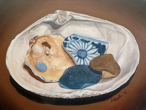 "Blue and Tan", oil on canvas, 12 x 9", 2012