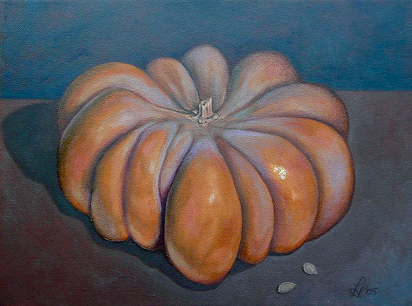 "Fairytale Pumpkin", oil on canvas, 16 x 12", 2005