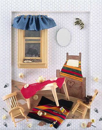 "Goldilocks Revisited", mixed media, 11 x 14", 2005