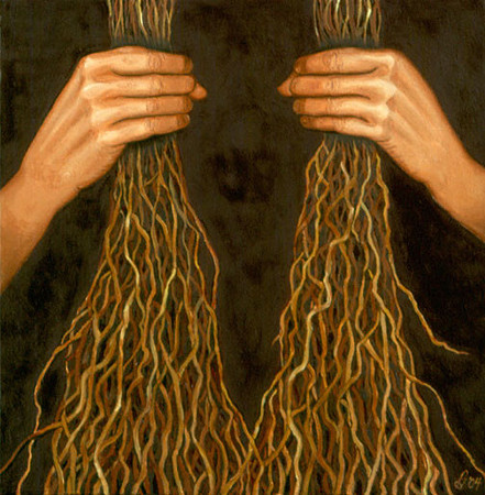 "Roots", oil on canvas, 16 x 26", 2004