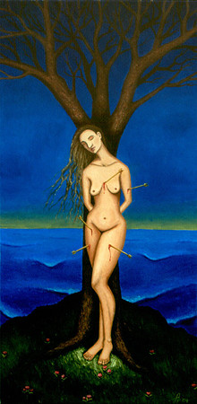 "The Martyr", oil on canvas, 12 x 24", 2004