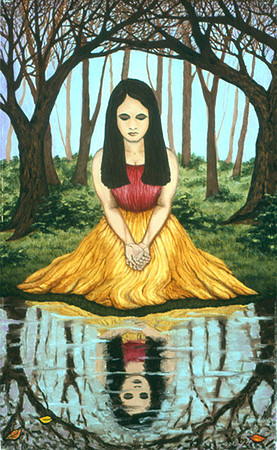 "Melancholy", oil on canvas, 10 x 16", 2002