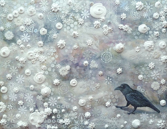 "Alone", 18 x 14", mixed media, 2014