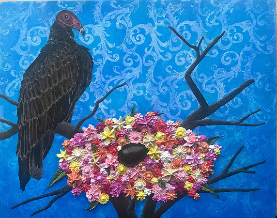 "May Queen", 16 x 20", acrylic on canvas, 2020