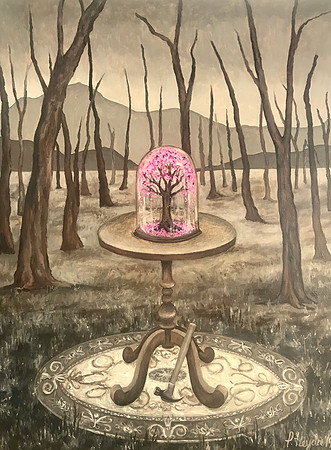"Precious", 3 x 4.5', acrylic on canvas, 2019
