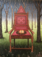 "Our Future Queen", 9 x 12", acrylic on board, 2017