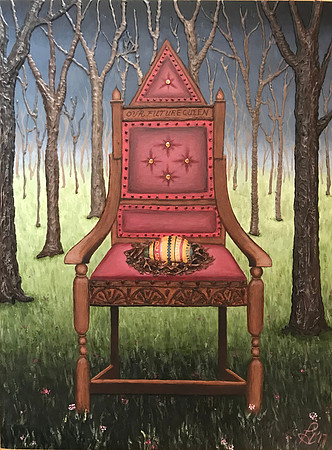 "Our Future Queen", 9 x 12", acrylic on board, 2017