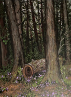 Mendocino, 12 x 16", acrylic on canvas board, 2021
