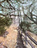 Mt. Tam, 11 x 14", acrylic on canvas board, 2021