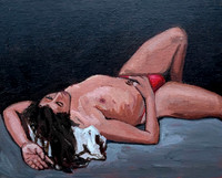 Andrew, 8 x 10", acrylic on canvas board, 2021