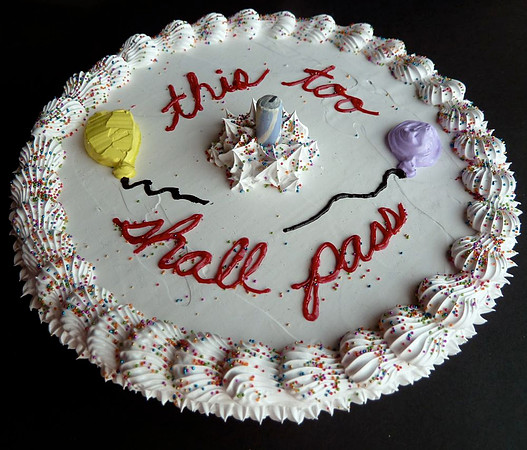 "this too shall pass", 7" diameter, acrylic on wood, 2013