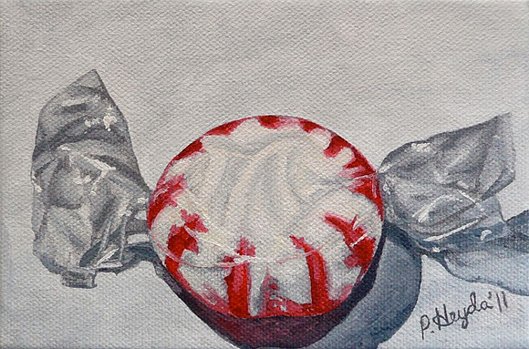 "Mint Candy", 4 x 6", oil on canvas, 2011
